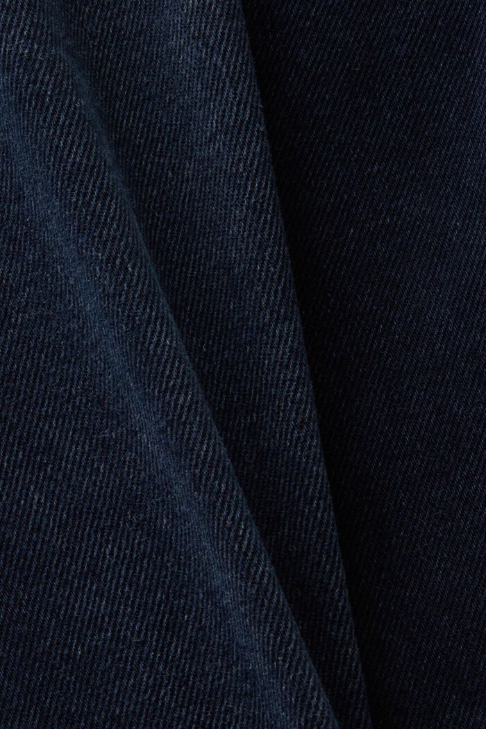 Mid-Rise Straight Fit Jeans, BLUE BLACK, detail image number 6