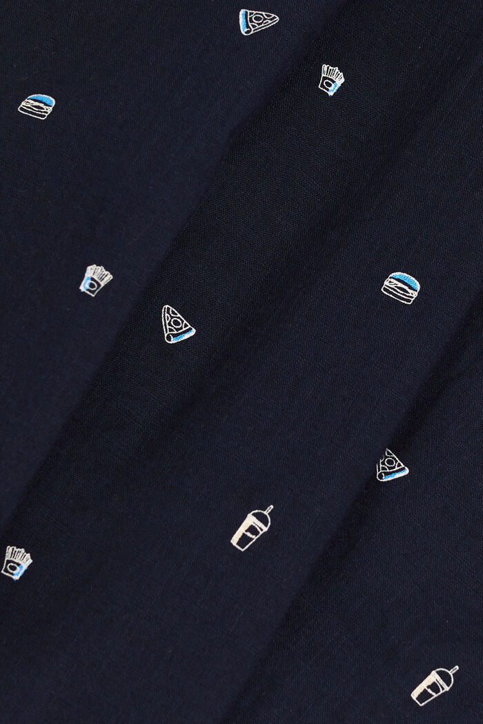 Shirt with a printed motif , DARK BLUE, detail image number 4