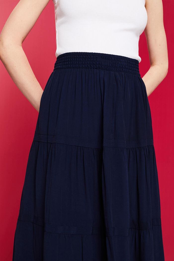 Classic Midi Skirt, NAVY, detail image number 2