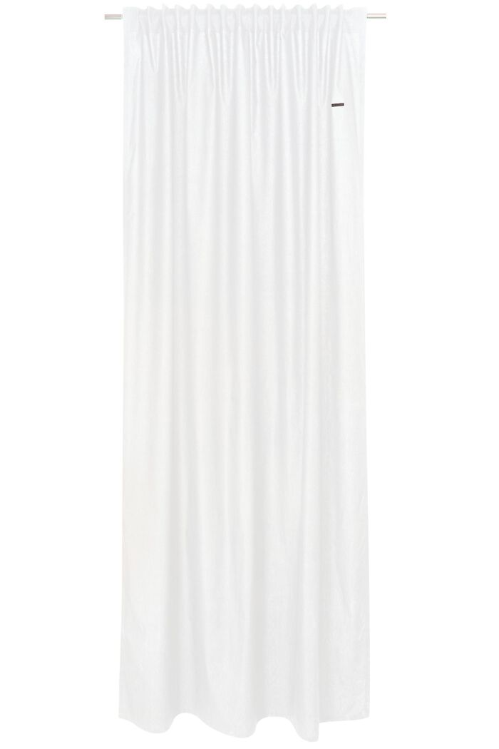 Curtain with concealed loops, WHITE, detail image number 0