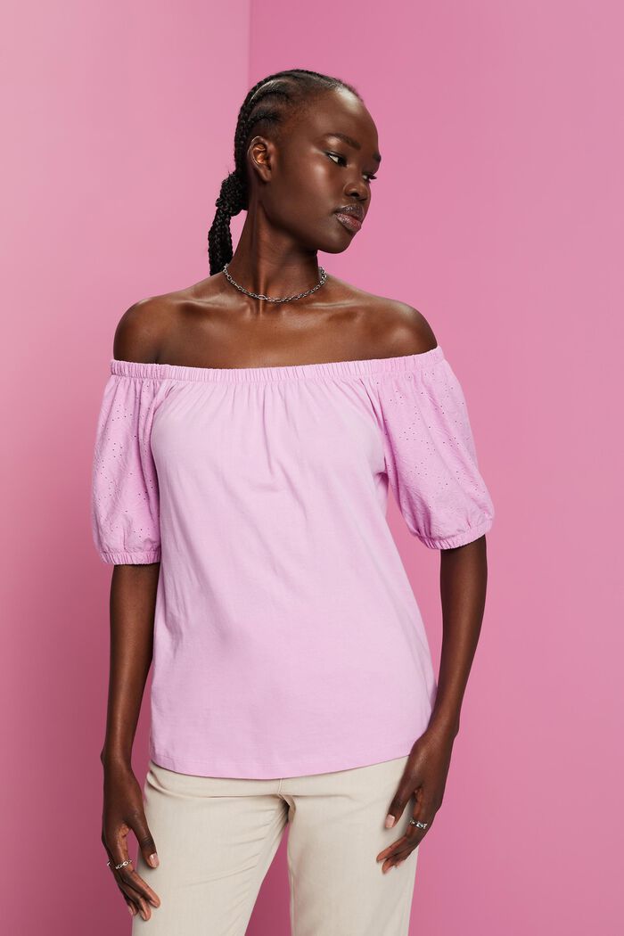 Off-the-shoulders top, LILAC, detail image number 0