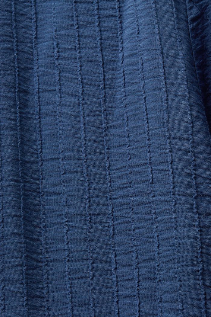 Ruffled Textured Mini Dress, GREY BLUE, detail image number 5