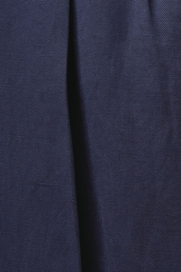 High-Rise Wide-Leg Culotte Pants, NAVY, detail image number 5