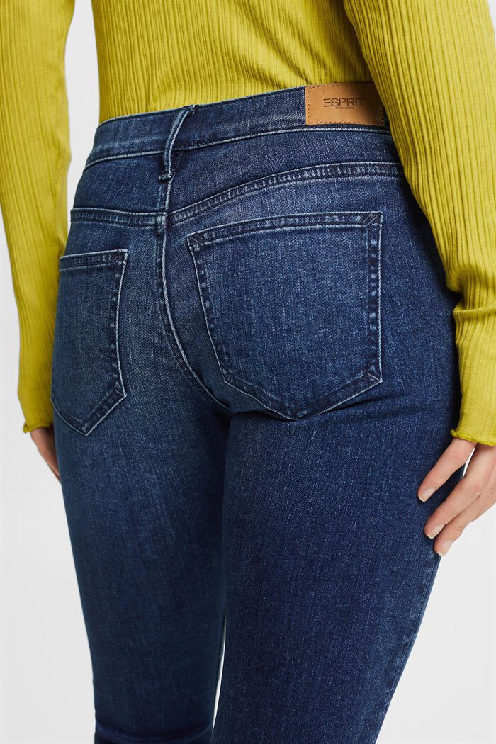 Low-Rise Skinny Jeans, BLUE DARK WASHED, detail image number 5