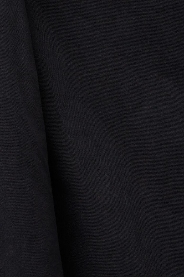 Straight chinos in organic cotton, BLACK, detail image number 5