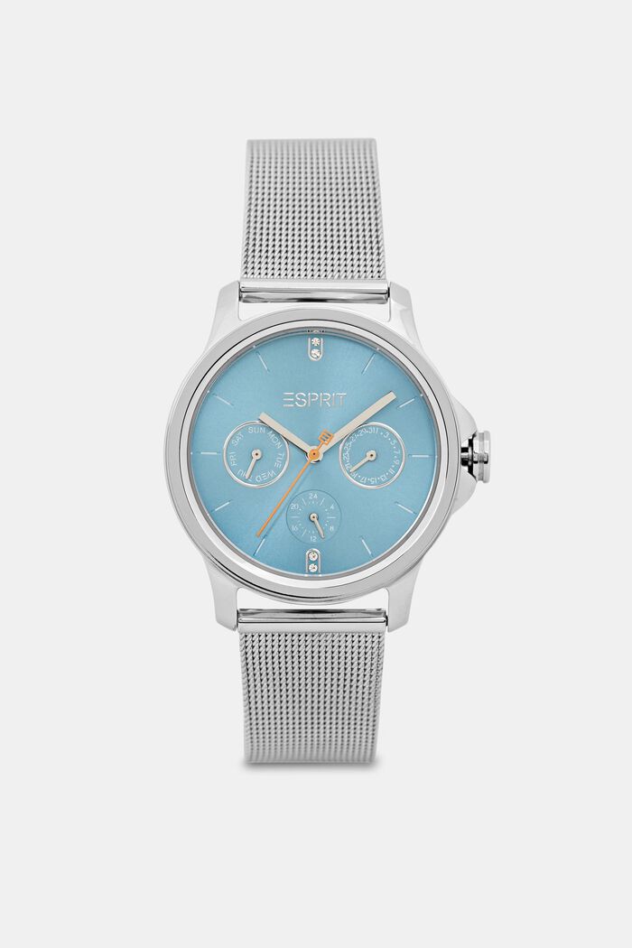 Multi-functional watch with a mesh strap