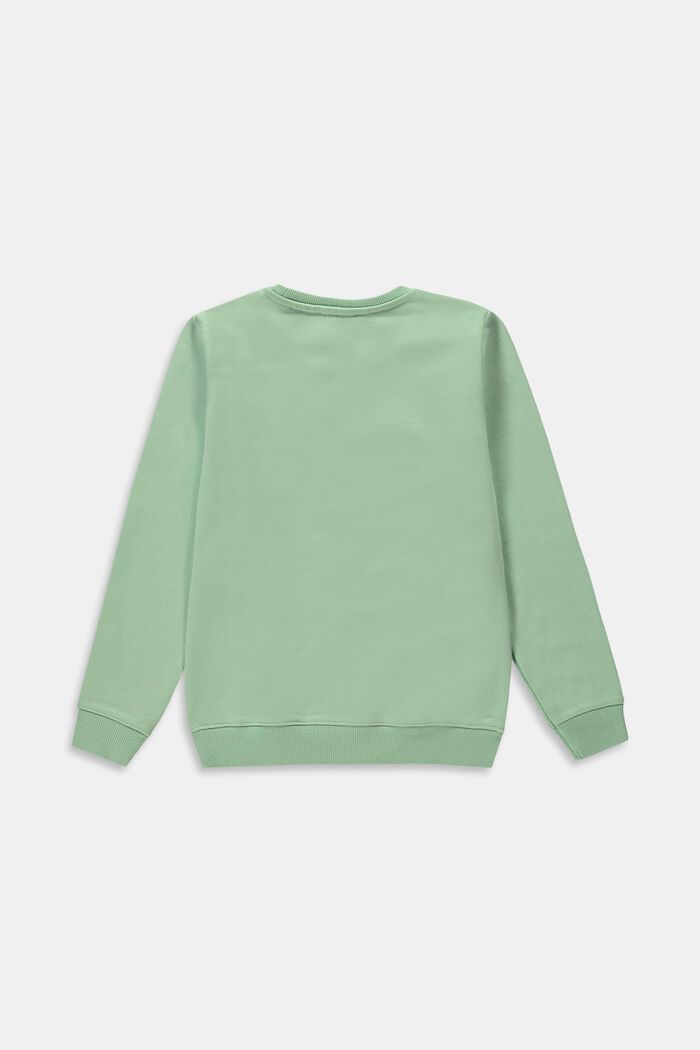 Sweatshirt with small logo print, PISTACCHIO GREEN, detail image number 1