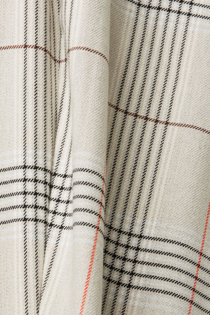 Chequered cropped trousers, LIGHT TAUPE, detail image number 5