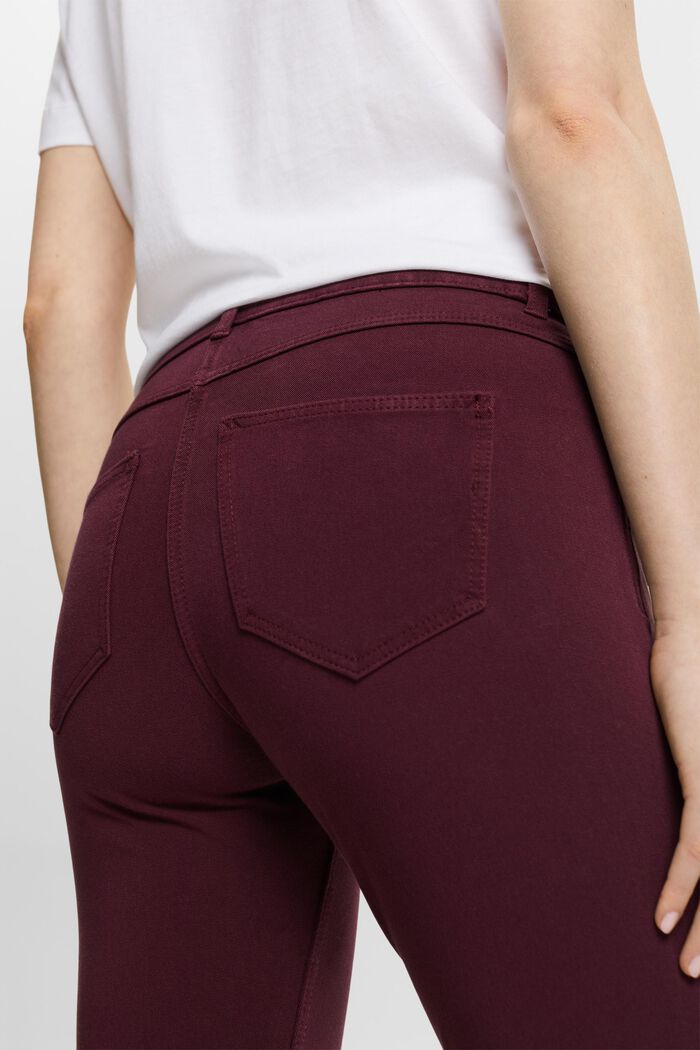 Stretch trousers, AUBERGINE, detail image number 4