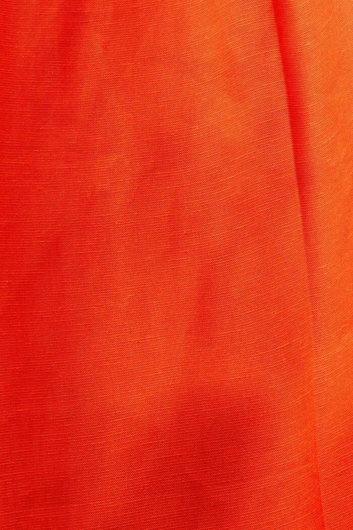 Mix and Match Cropped High-Rise Culotte Pants, BRIGHT ORANGE, detail image number 6
