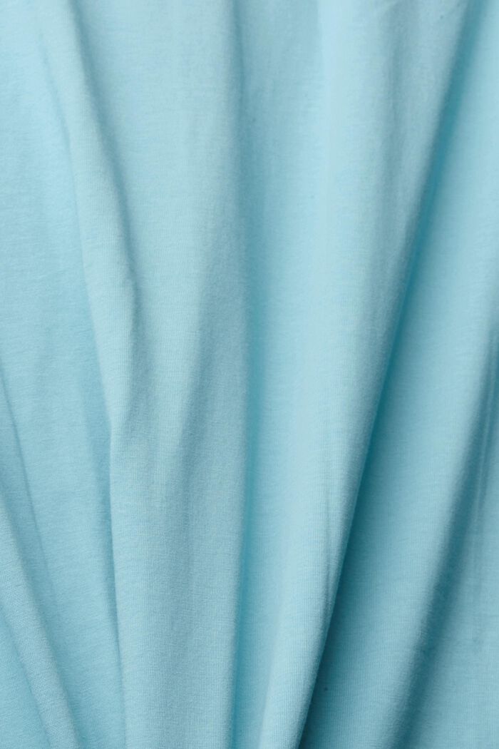 Jersey T-shirt with a print, LIGHT TURQUOISE, detail image number 5