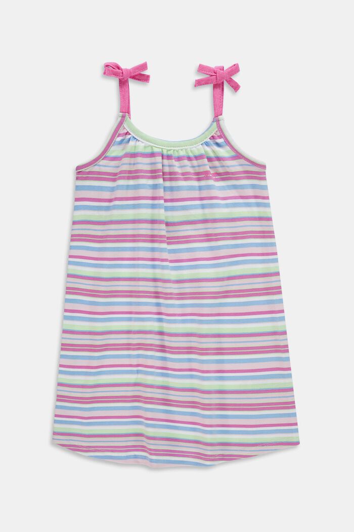 Mini dress with striped pattern