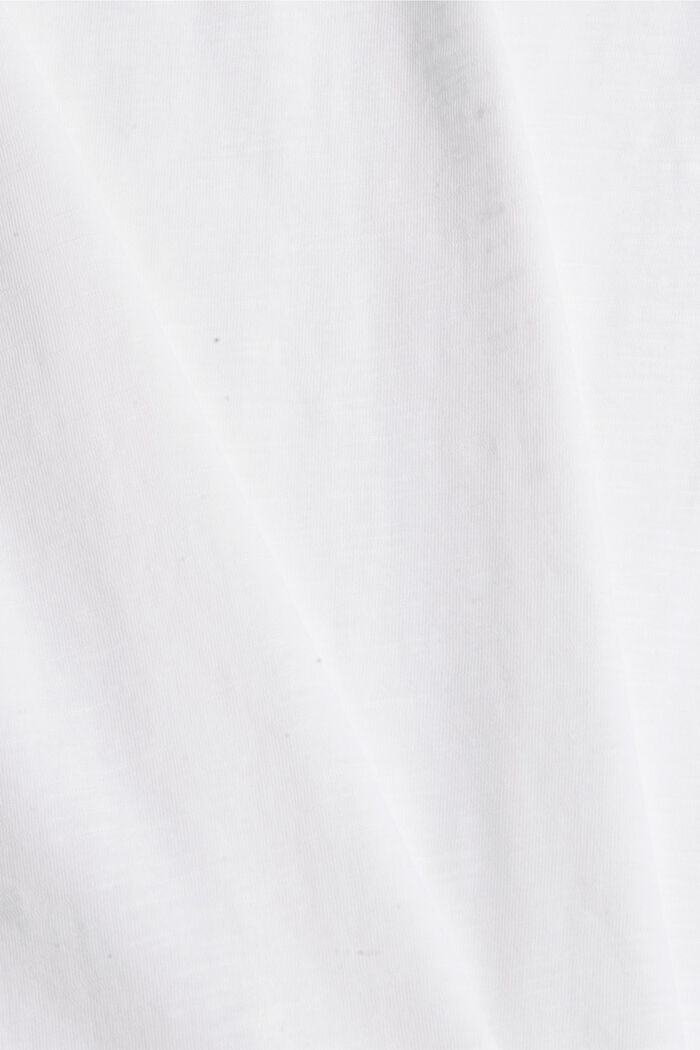 Long sleeve top made of 100% organic cotton, WHITE, detail image number 4
