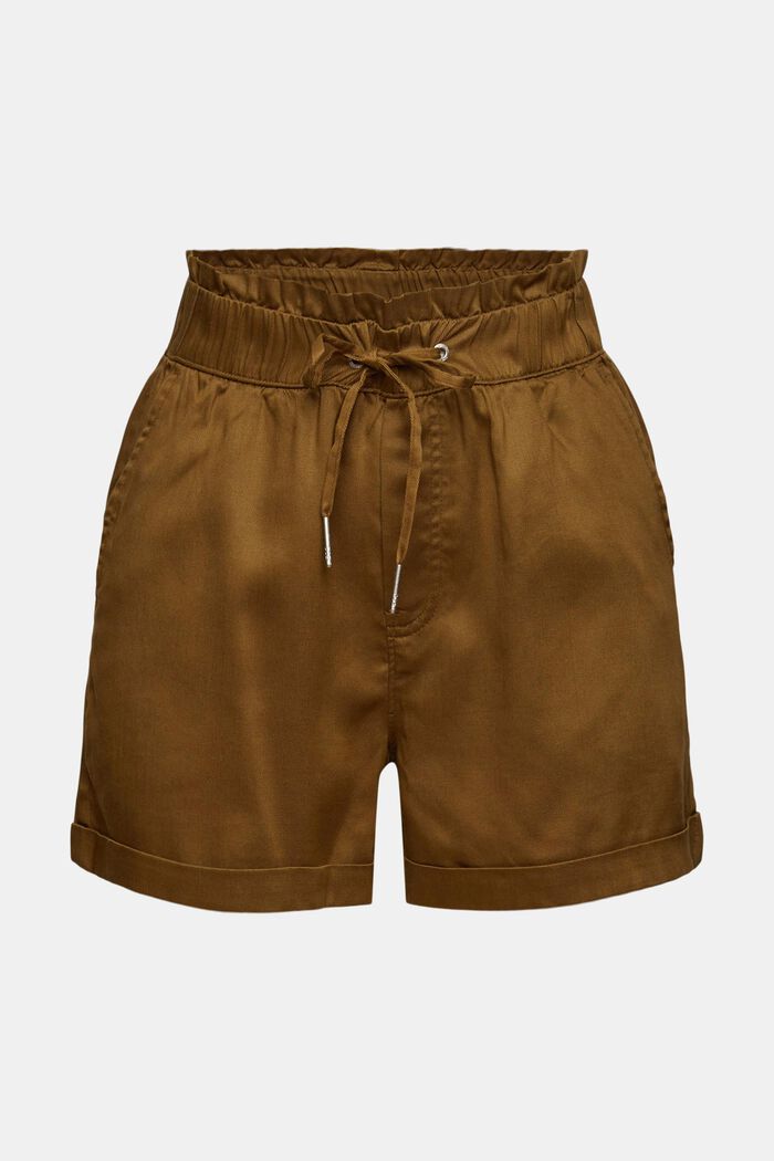Made of TENCEL™: shorts with a drawstring waistband