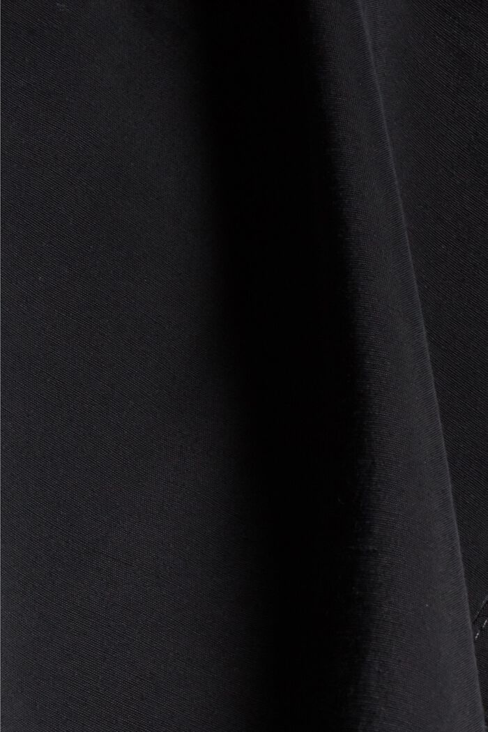 Shirt dress with LENZING™ ECOVERO™, BLACK, detail image number 4
