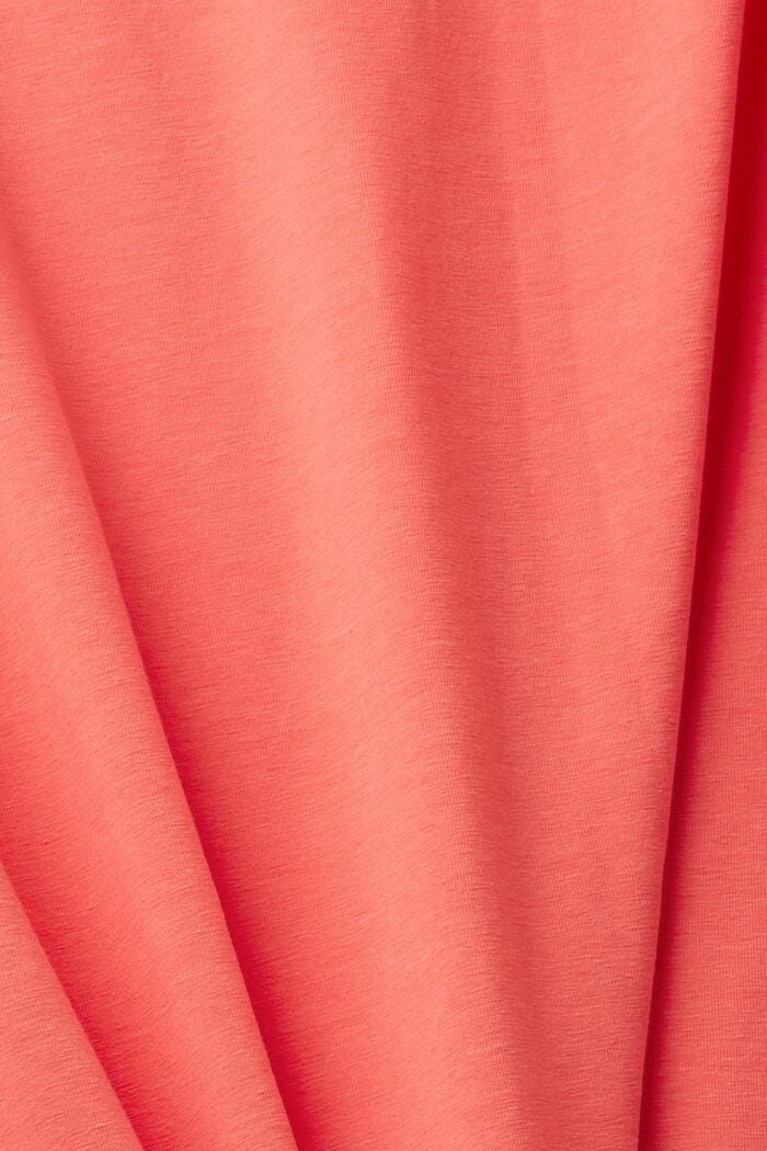 Jersey trousers with elasticated waistband, CORAL, detail image number 4