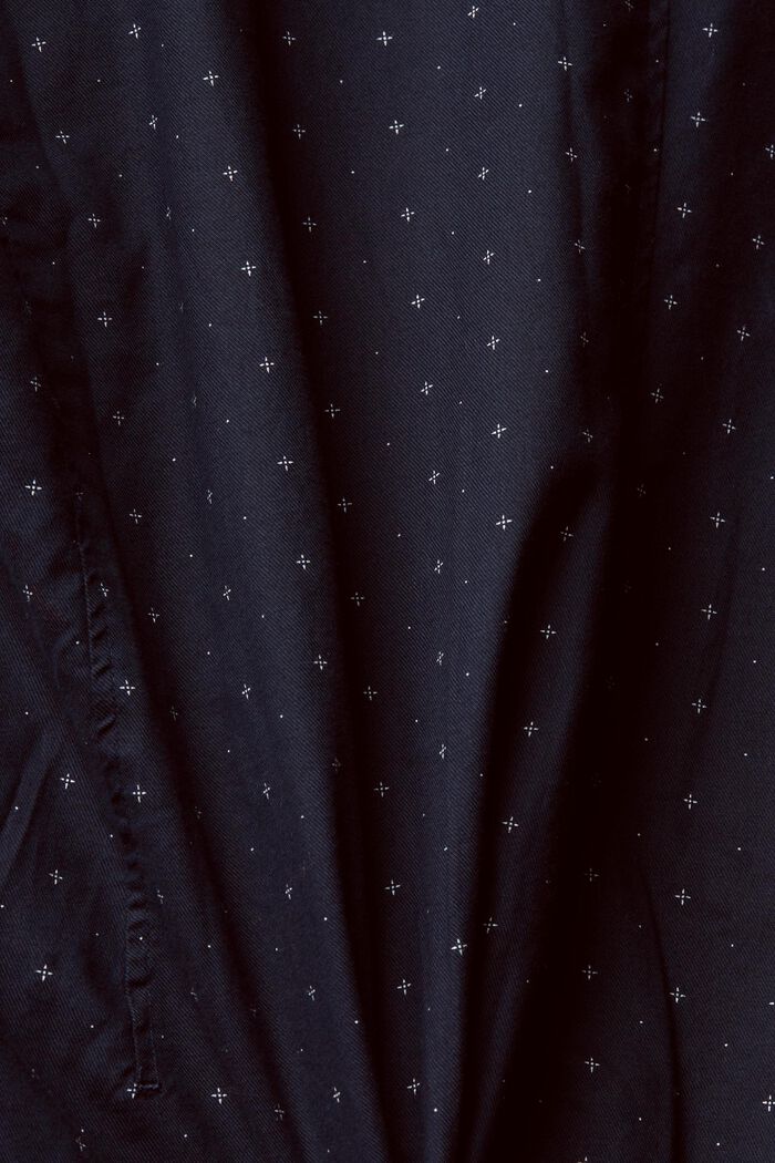 Button-down shirt with micro-print, NAVY, detail image number 4