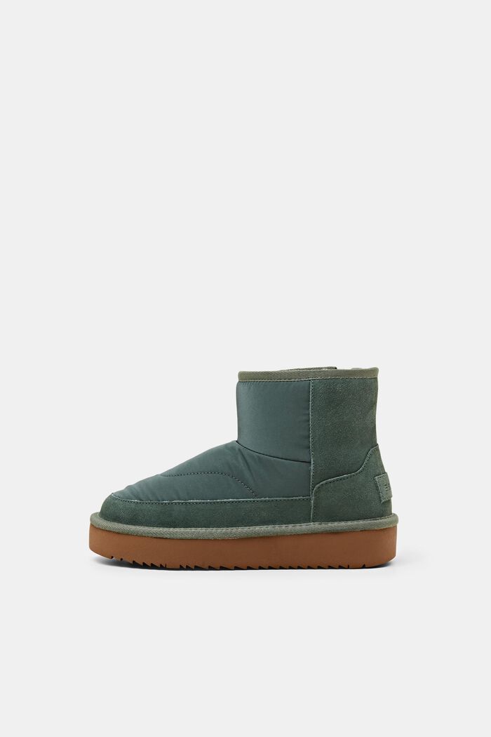 Faux Fur Lined Boots, EMERALD GREEN, detail image number 0
