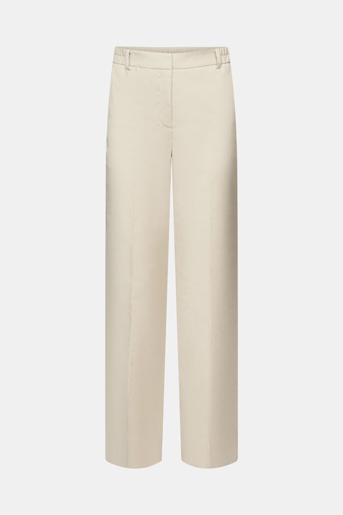 High-rise wide leg trousers, LIGHT TAUPE, detail image number 7