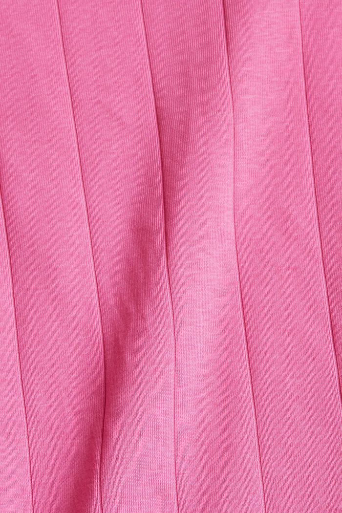 T-shirt with gathered shoulders, PINK, detail image number 4