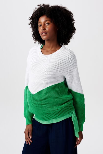 MATERNITY Two-Tone Sweater