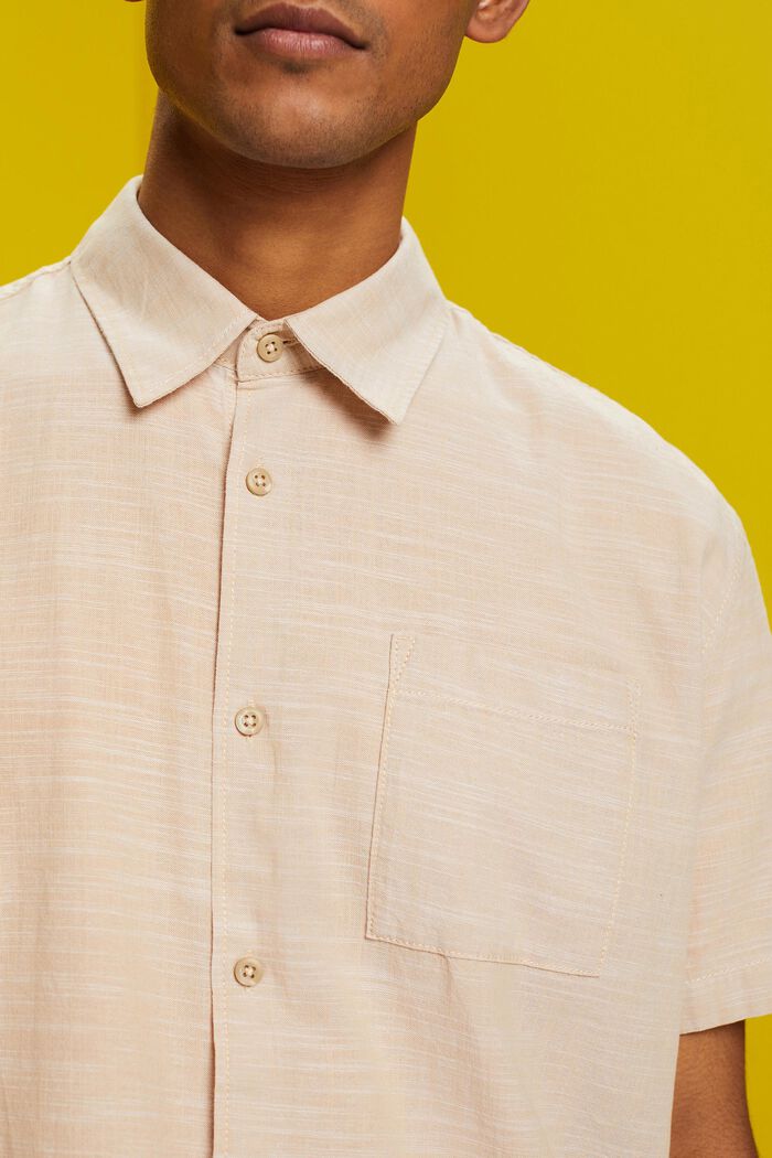 Cotton Button Down Shirt, SAND, detail image number 2