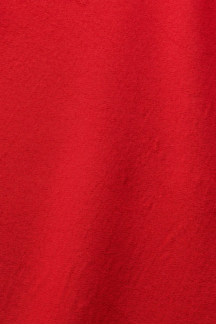 3/4 Sleeve Crêpe Midi Dress, DARK RED, detail image number 5