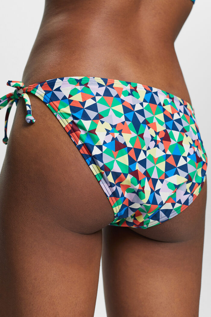 Recycled: side tie bikini bottoms, GREEN, detail image number 3