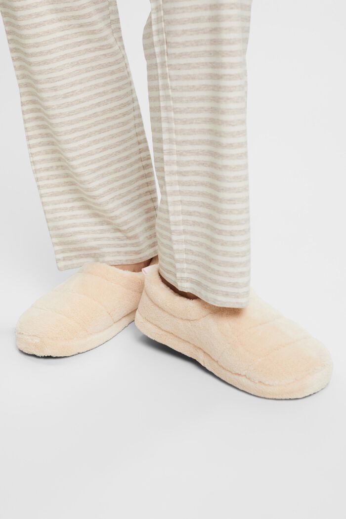 Basic home slippers, BEIGE, detail image number 1
