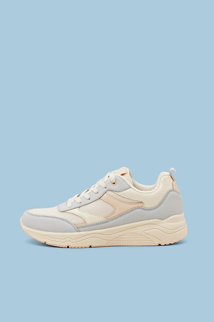 Leather Sneakers, PASTEL PINK, detail image number 0