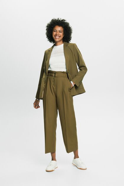 Mix and Match Cropped High-Rise Culotte Pants