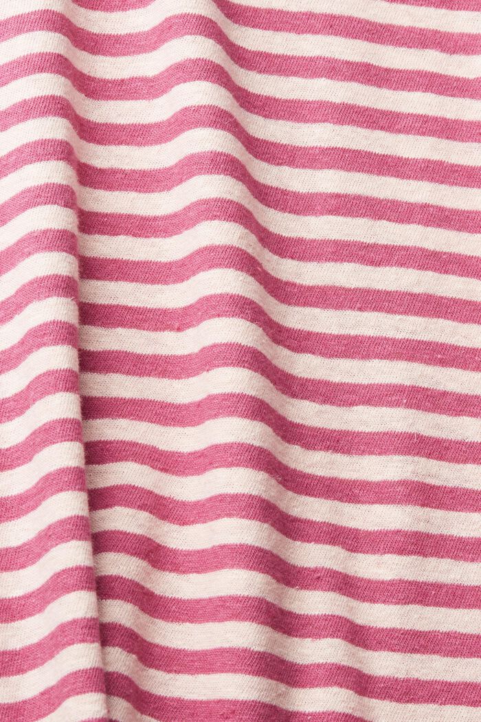 With linen: striped T-shirt , NUDE, detail image number 4