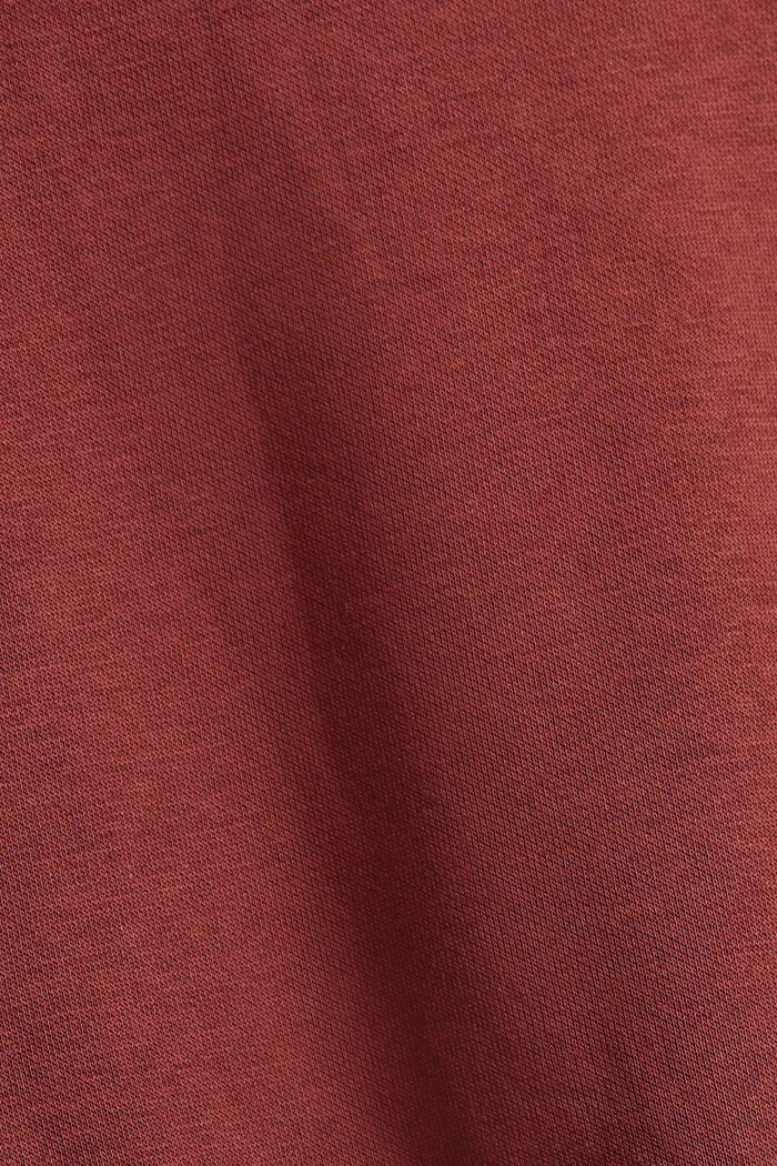 Mini dress made of blended fabric containing organic cotton, GARNET RED, detail image number 4