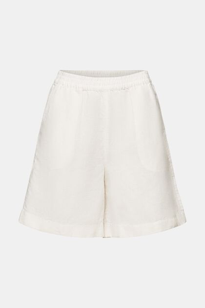 Cotton-Linen Pull-On Pants