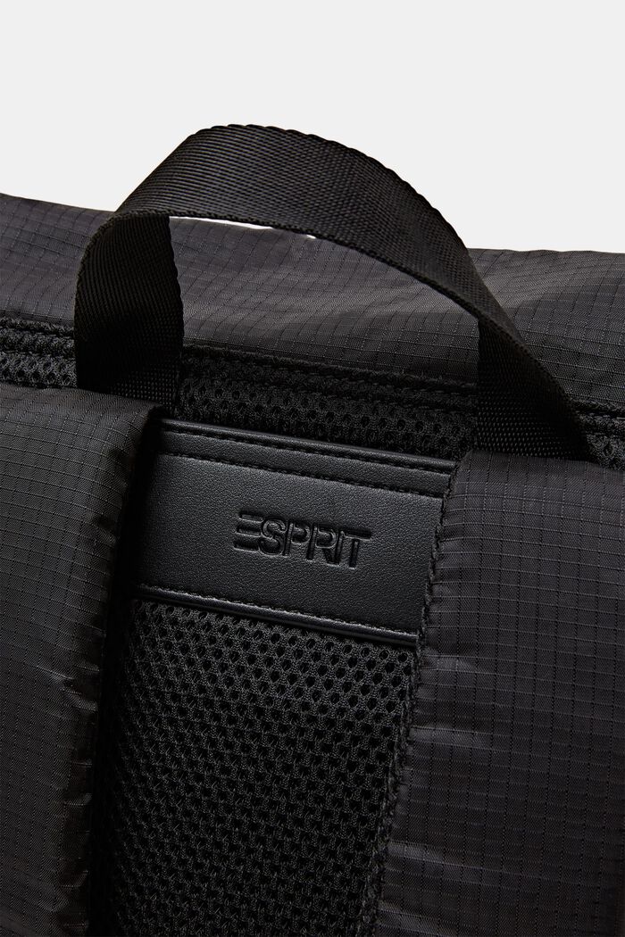 Flap-Over Backpack, BLACK, detail image number 1