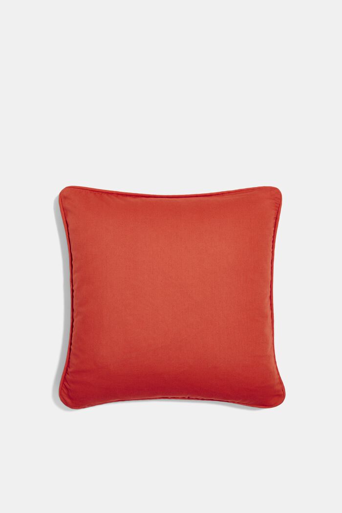 Cushion cover made of 100% cotton, RUSTRED, detail image number 2