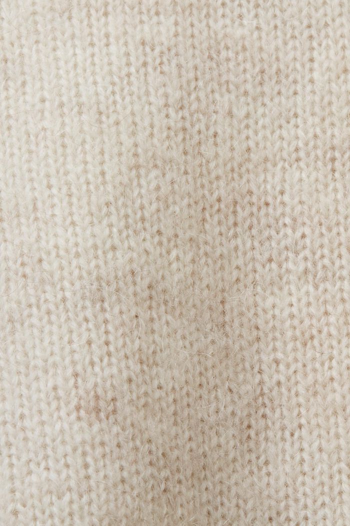 Wool-Mohair Blend Sweater, NEW CREAM BEIGE, detail image number 5