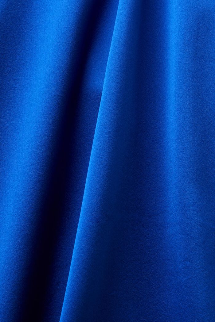 Silk Belted Midi Dress, BRIGHT BLUE, detail image number 5