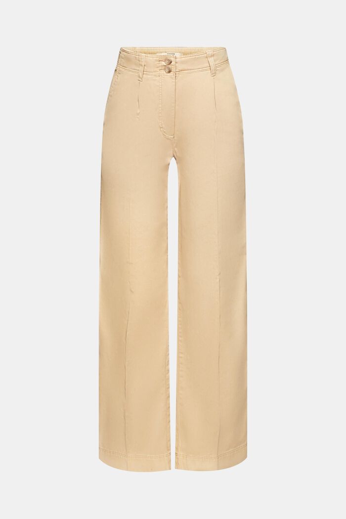 Wide leg chino trousers, SAND, detail image number 7