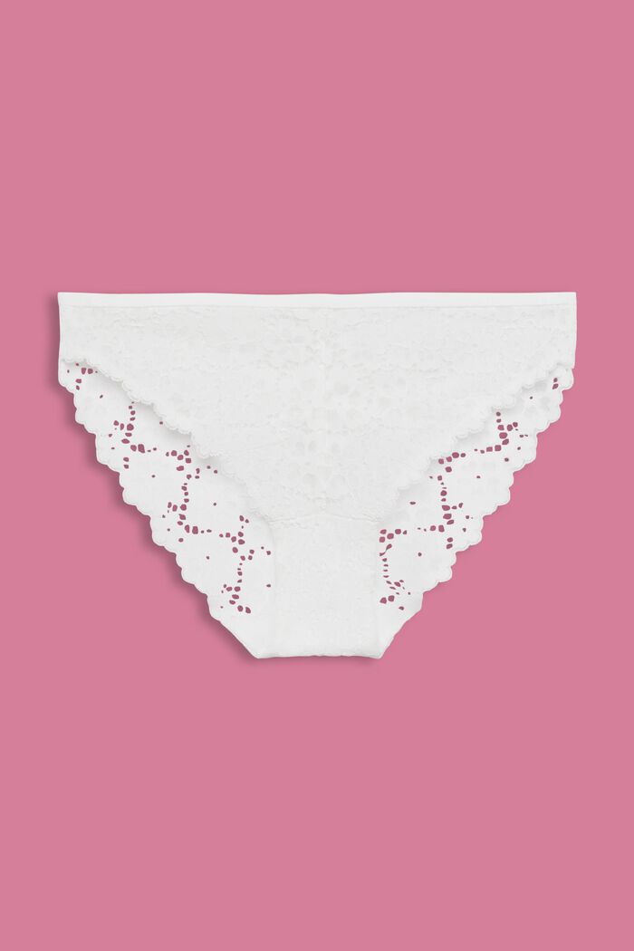 Cheeky Lace Brief, OFF WHITE, detail image number 4