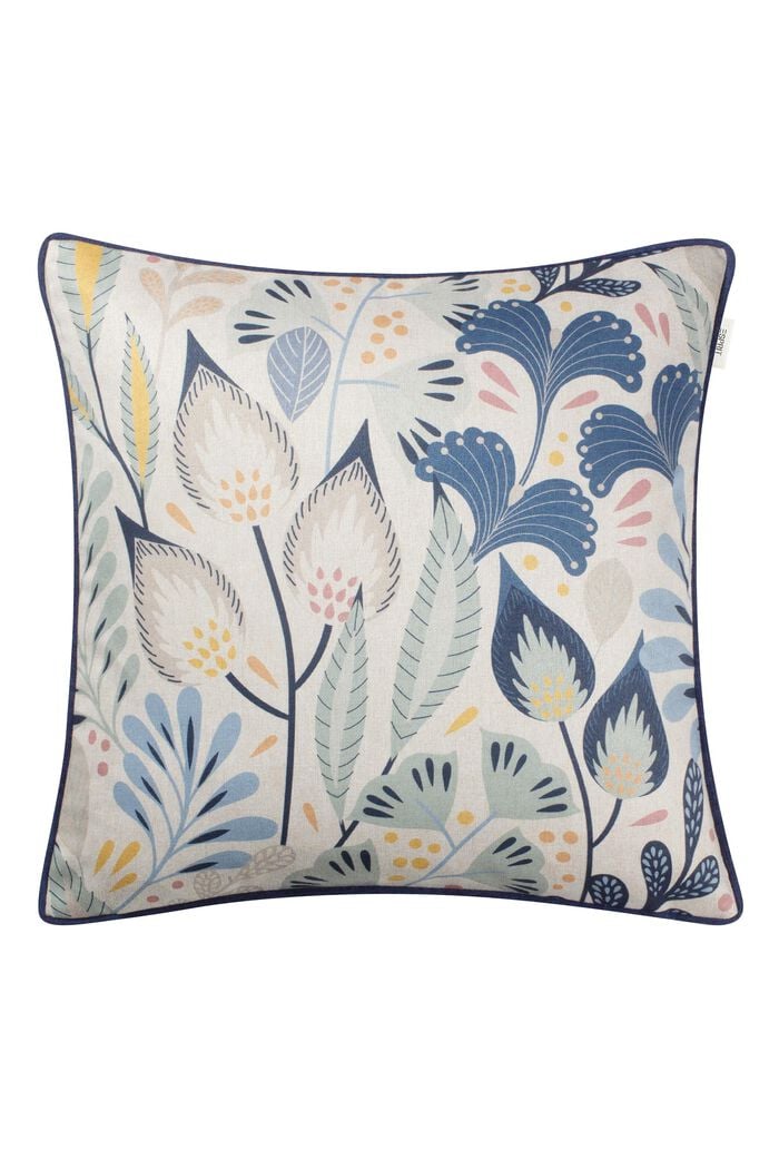 Decorative cushion cover with floral pattern