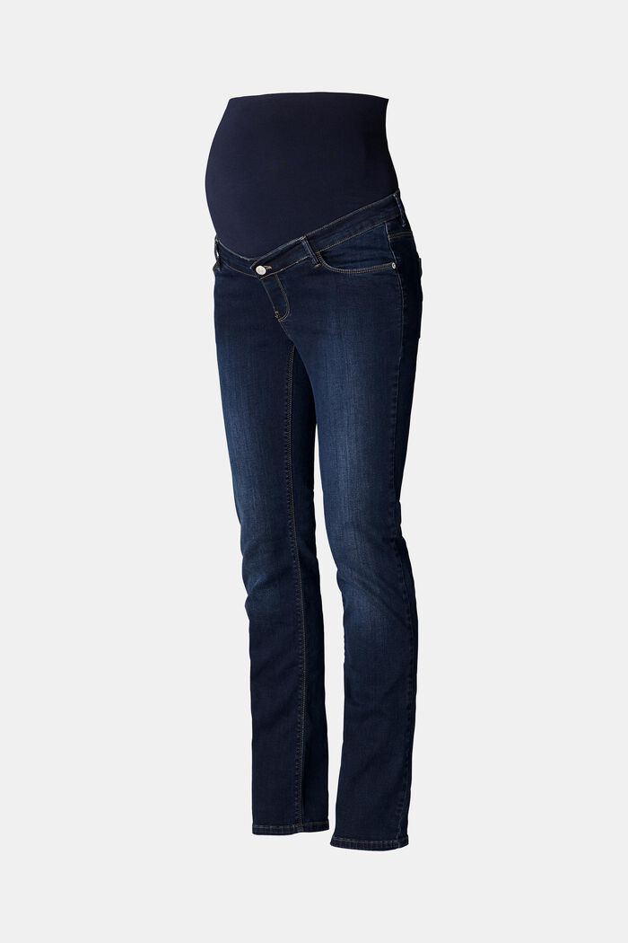 Stretch jeans with an over-bump waistband, DARK WASHED, detail image number 5