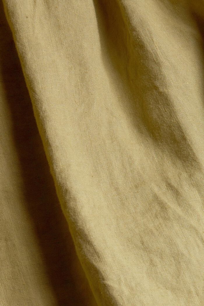 Top made of 100% linen, LEAF GREEN, detail image number 1