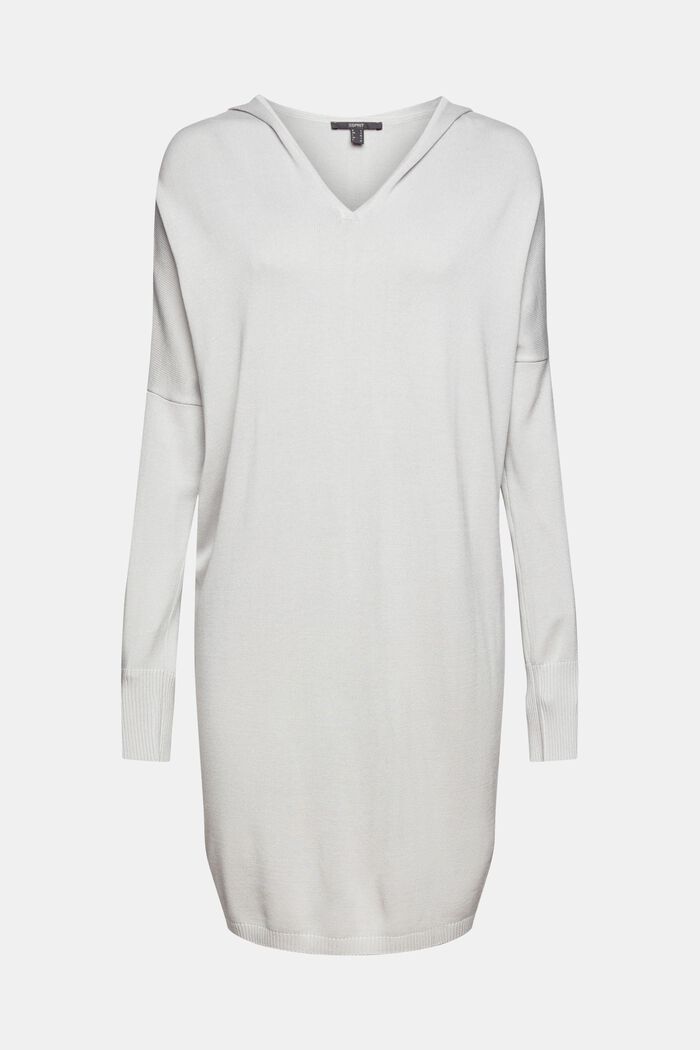 Knit dress with LENZING™ ECOVERO™, PASTEL GREY, overview
