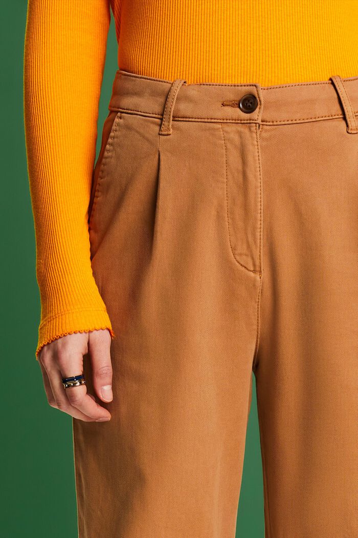 High-Rise Wide-Fit Chino, CARAMEL, detail image number 1