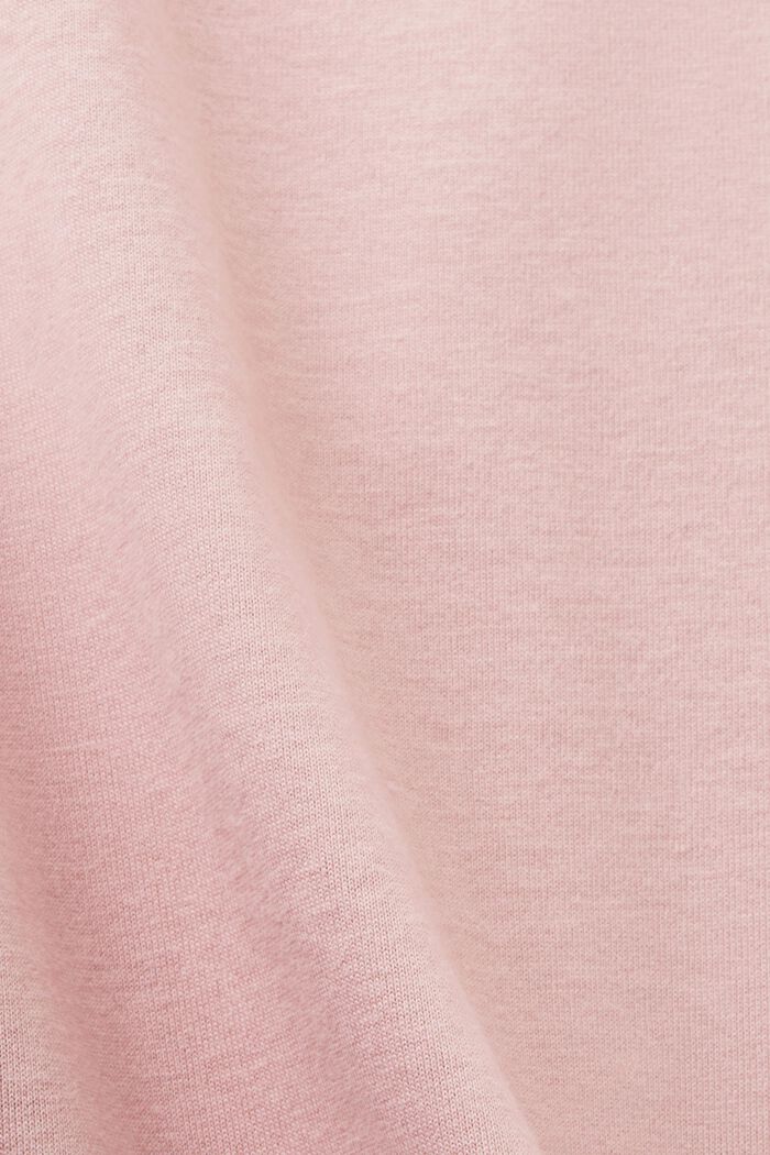Cotton Longsleeve Top, OLD PINK, detail image number 5