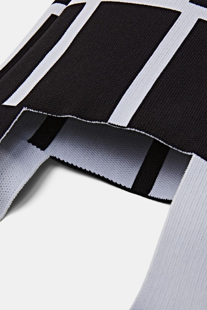 Grid Tote Bag, BLACK, detail image number 3
