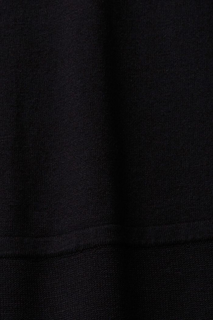 Knit dress with slit sleeves, LENZING™ ECOVERO™, BLACK, detail image number 4