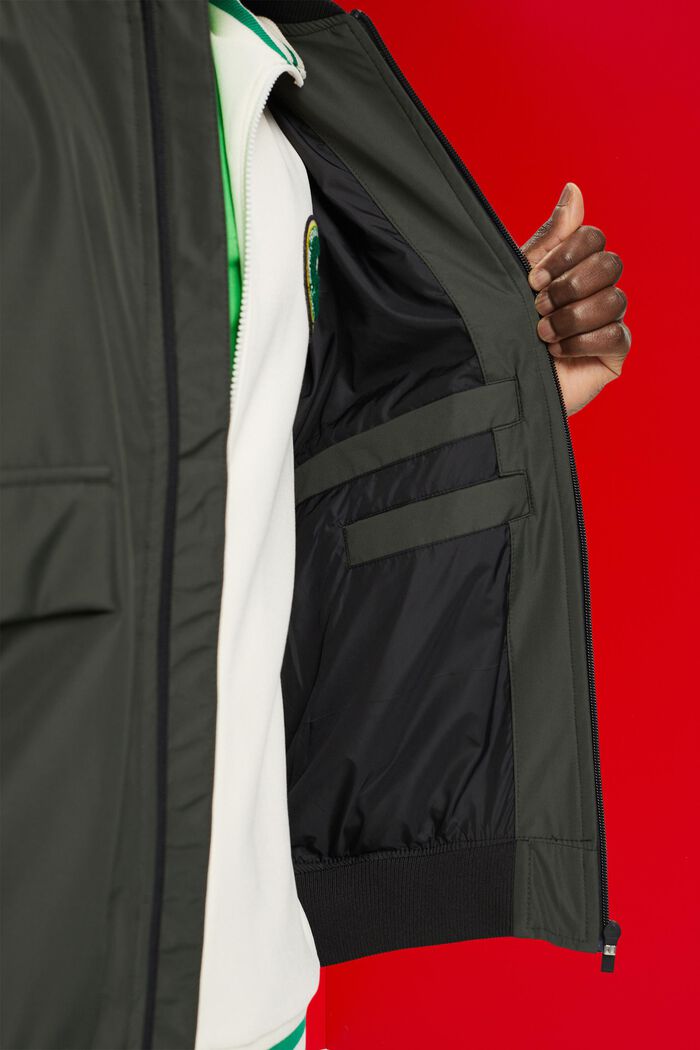 Bomber-style jacket, DARK KHAKI, detail image number 4