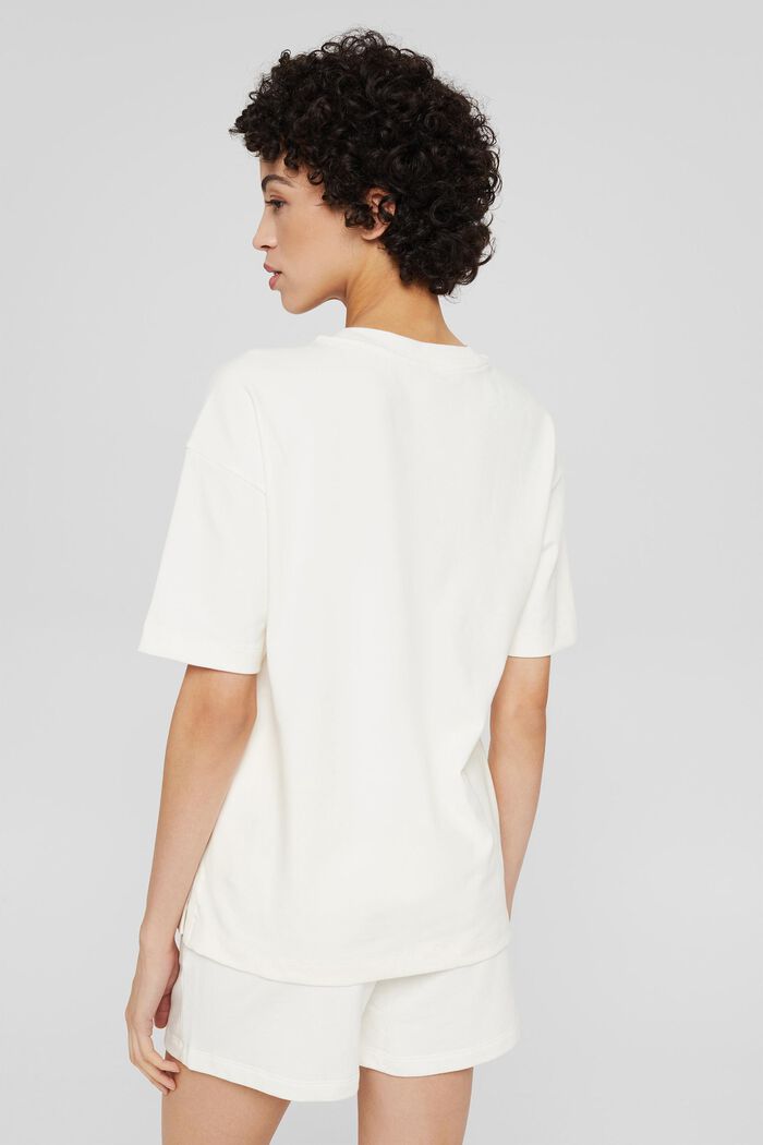 Oversized cotton T-shirt, OFF WHITE, detail image number 3